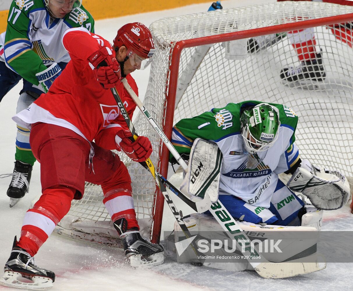 Ice hockey. KHL. Spartak vs. Salavat Yulaev