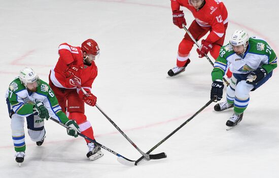 Ice hockey. KHL. Spartak vs. Salavat Yulaev