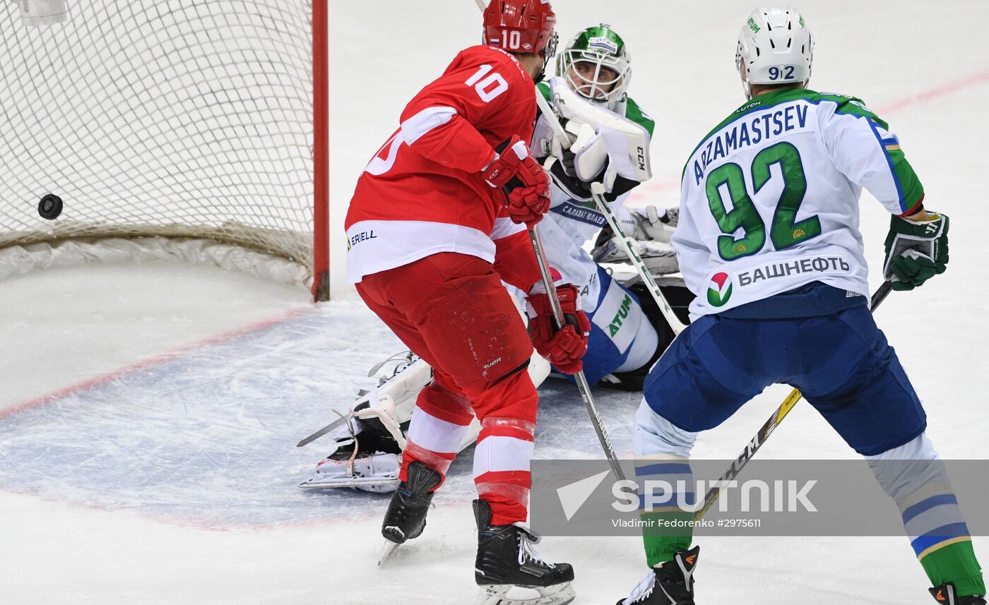 Ice hockey. KHL. Spartak vs. Salavat Yulaev