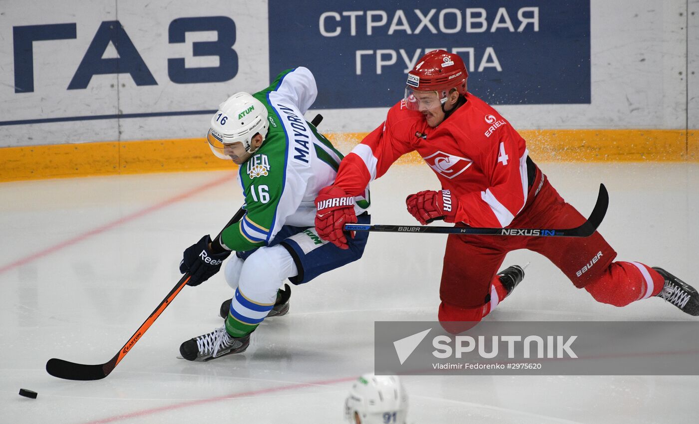 Ice hockey. KHL. Spartak vs. Salavat Yulaev