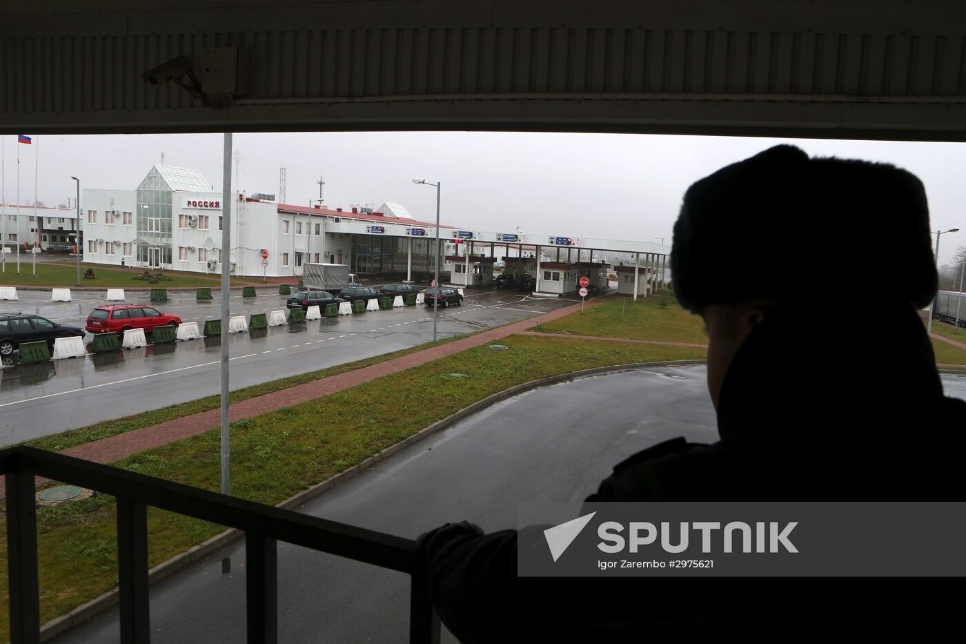 Mamonovo-Grzechotki border checkpoint in Kaliningrad Region