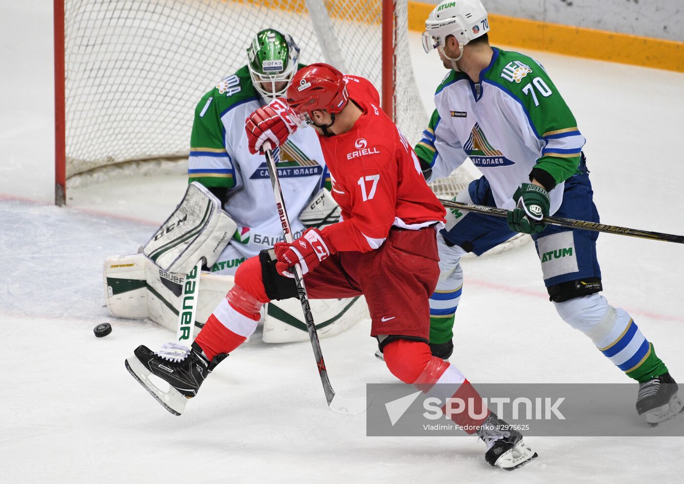 Ice hockey. KHL. Spartak vs. Salavat Yulaev