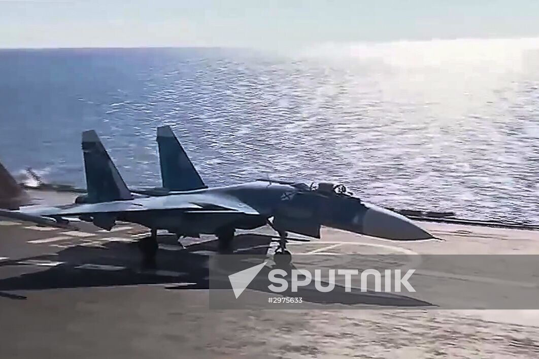 Russian Air Force Tupolev 95M aircraft launch cruise missiles at terrorists in Syria