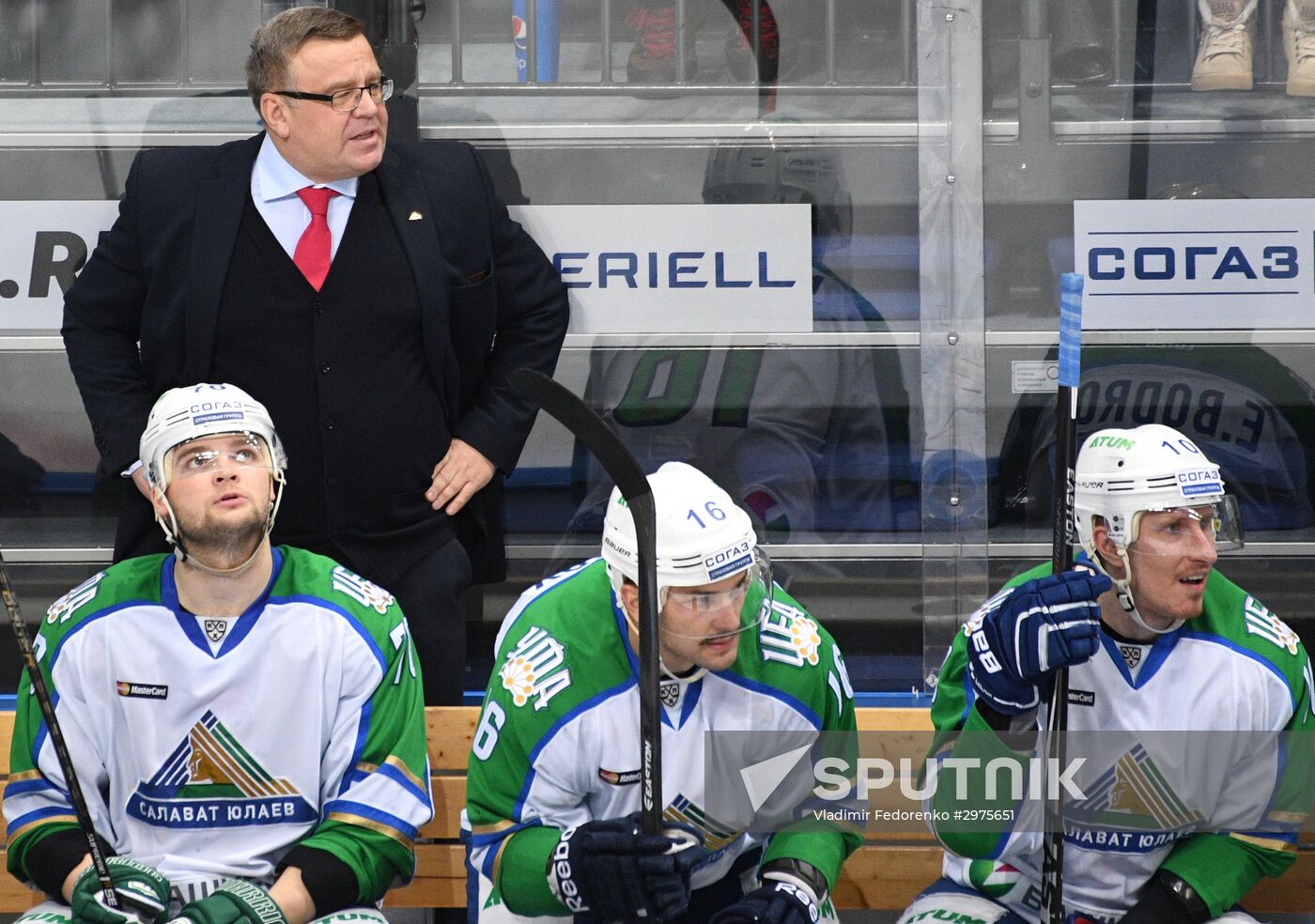 Ice hockey. KHL. Spartak vs. Salavat Yulaev