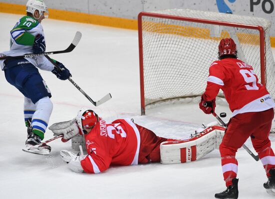 Ice hockey. KHL. Spartak vs. Salavat Yulaev