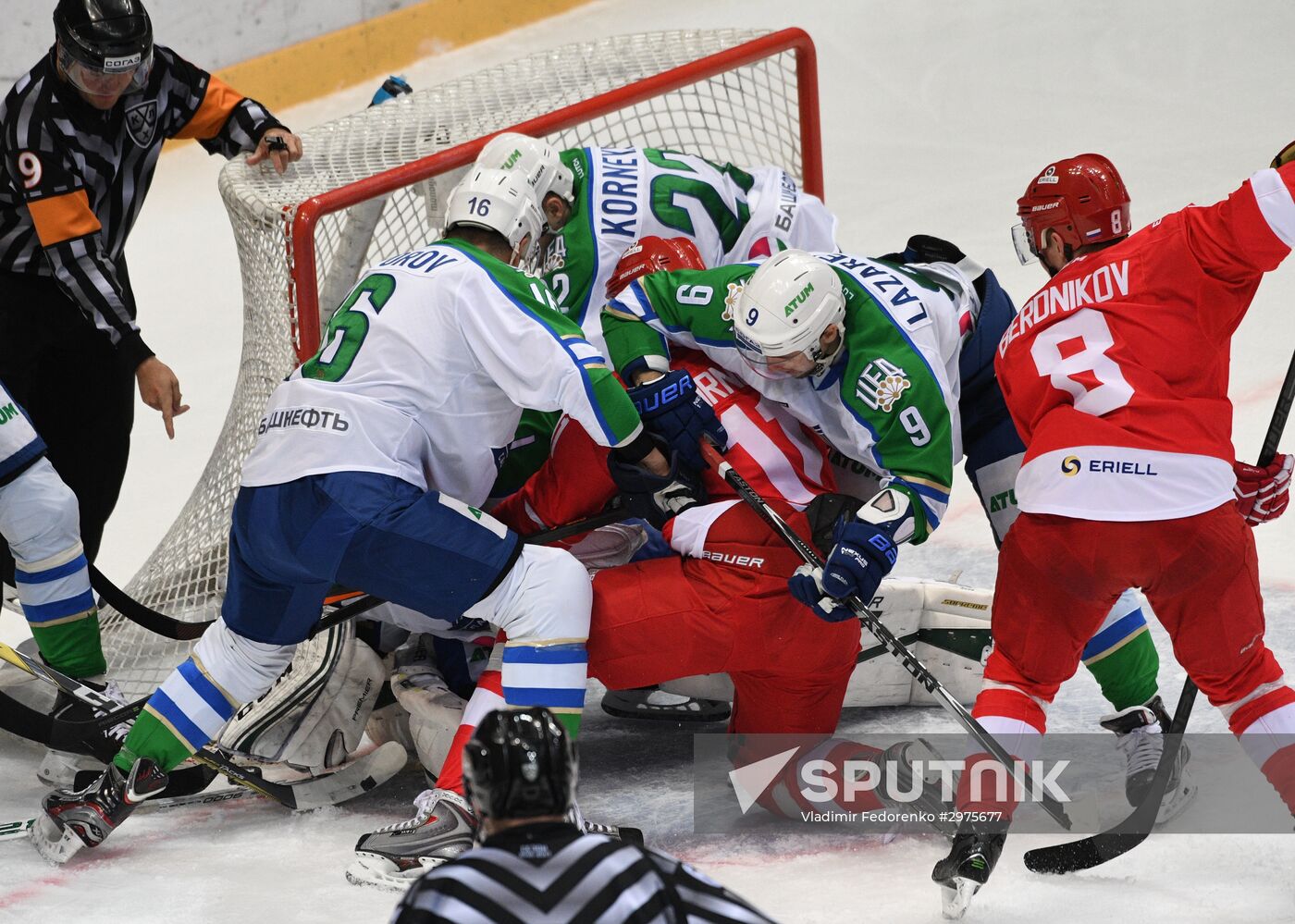 Ice hockey. KHL. Spartak vs. Salavat Yulaev