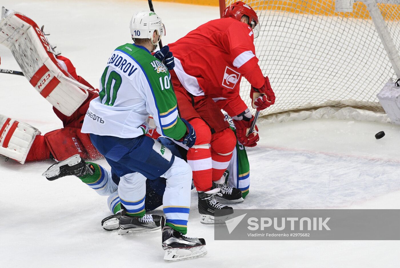 Ice hockey. KHL. Spartak vs. Salavat Yulaev