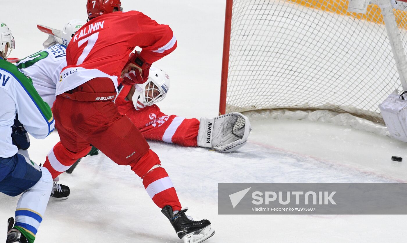 Ice hockey. KHL. Spartak vs. Salavat Yulaev