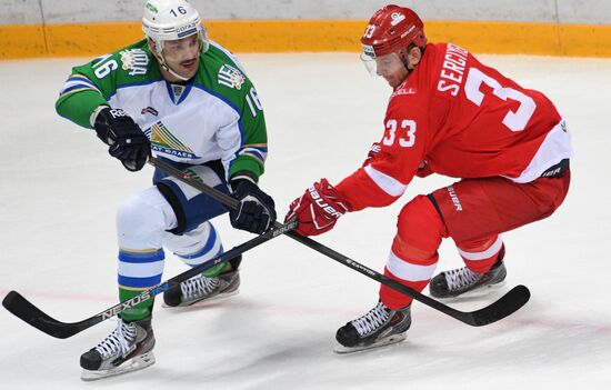 Ice hockey. KHL. Spartak vs. Salavat Yulaev