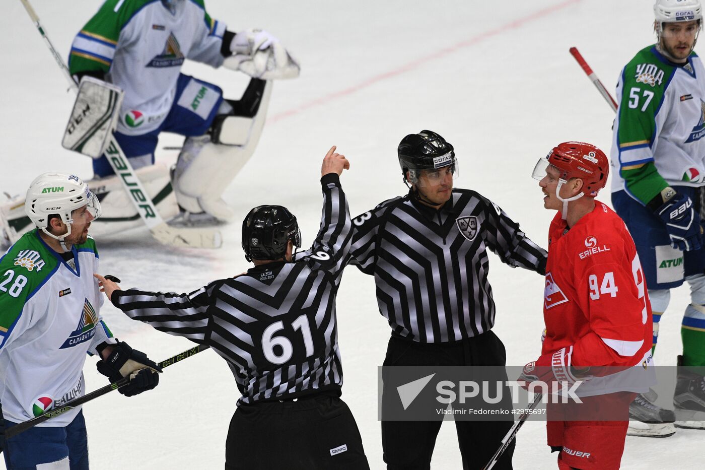Ice hockey. KHL. Spartak vs. Salavat Yulaev