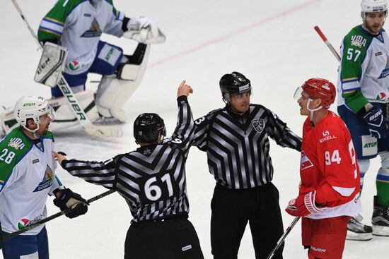 Ice hockey. KHL. Spartak vs. Salavat Yulaev