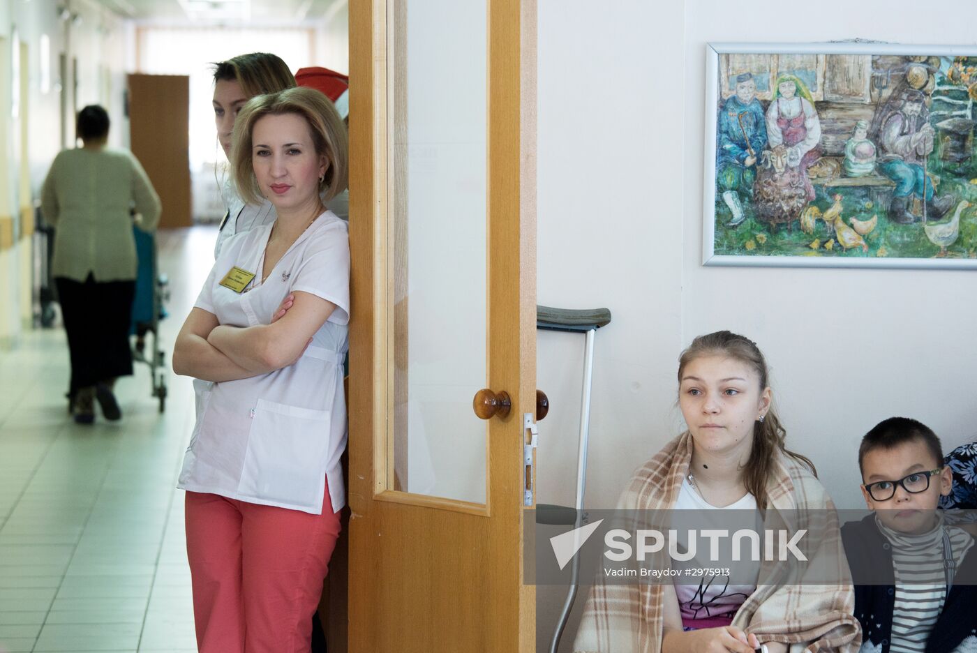 Father Frost visits children's hospital in Ufa