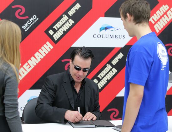Rammstein frontman Till Lindemann presents his book in Moscow