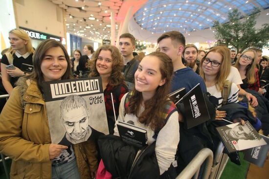 Rammstein frontman Till Lindemann presents his book in Moscow