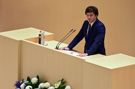 First session of parliament of new convocation in Georgia