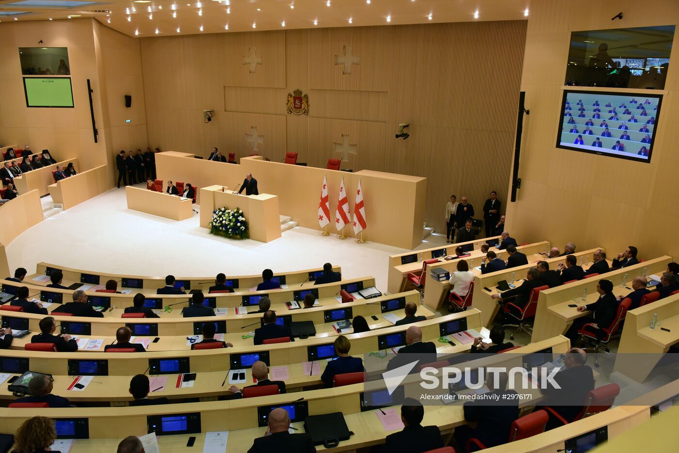 First session of parliament of new convocation in Georgia