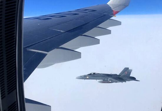 Swiss fighters accompany aircraft with Russian delegation en route to Peru