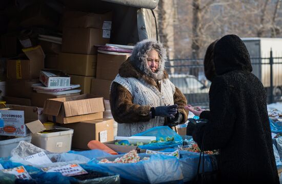 Omsk hit by extreme cold weather