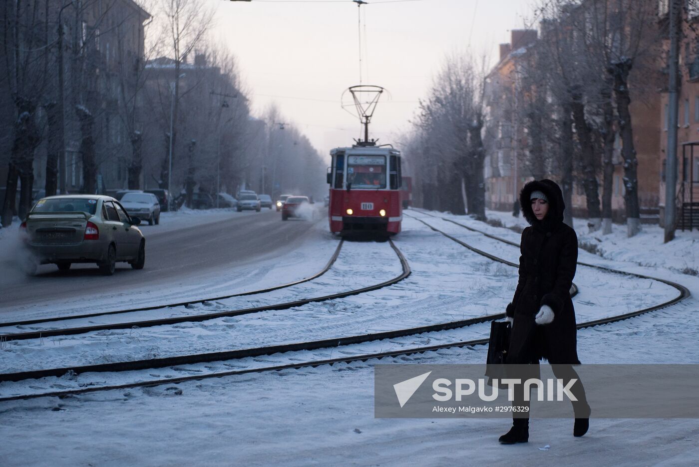 Omsk hit by extreme cold weather