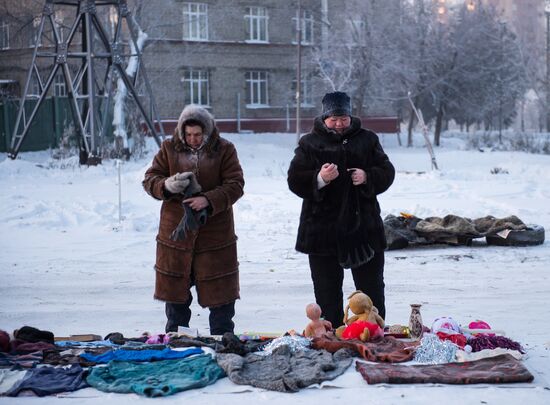 Omsk hit by extreme cold weather