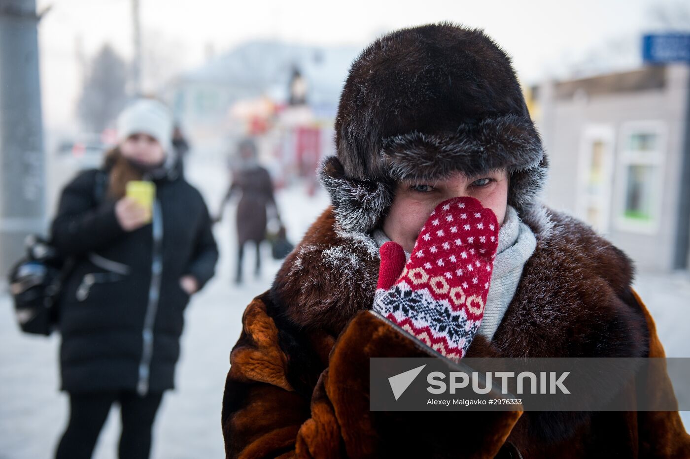 Omsk hit by extreme cold weather