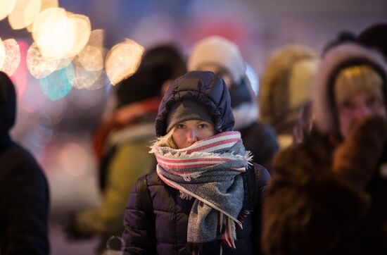 Omsk hit by extreme cold weather