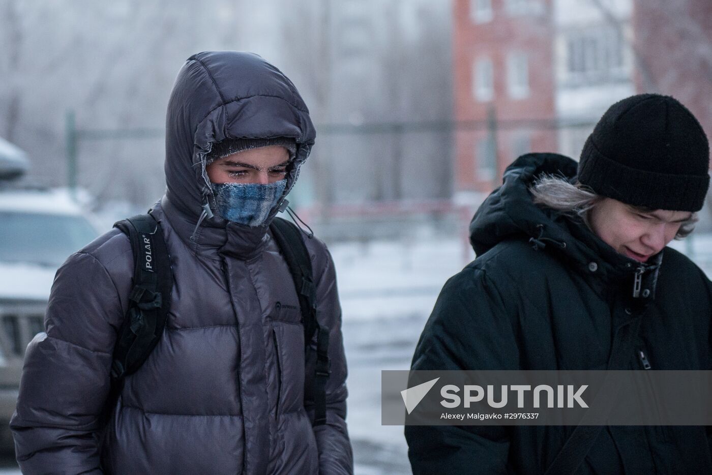 Omsk hit by extreme cold weather