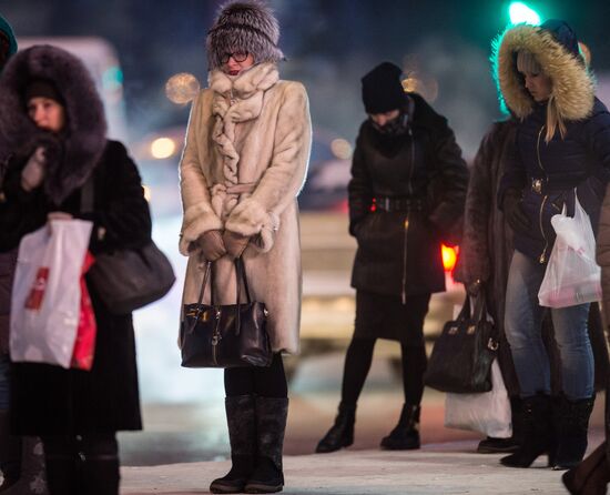 Omsk hit by extreme cold weather
