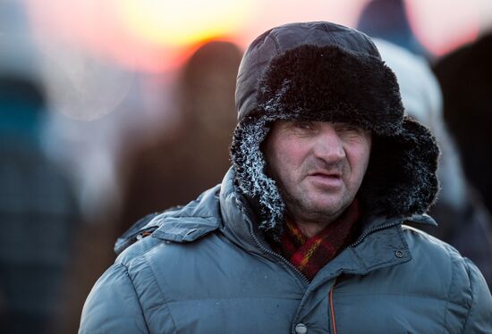 Omsk hit by extreme cold weather