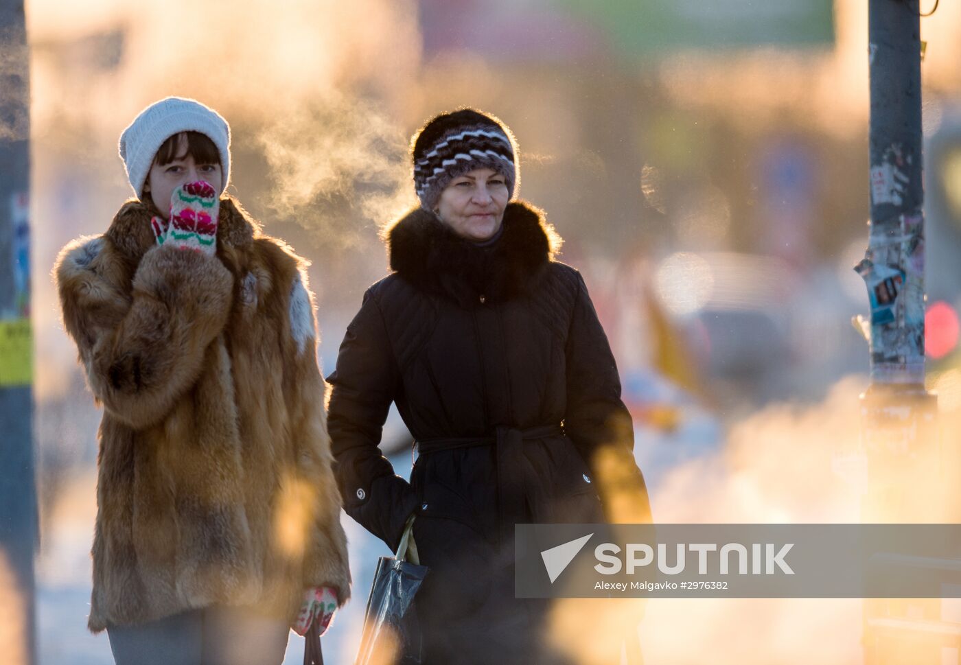Omsk hit by extreme cold weather