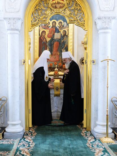 Patriarch of Moscow Kirill meets with heads of local Orthodox churches