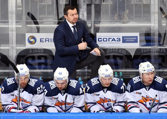 Ice hockey. Kontinental Hockey League. Spartak vs. Metallurg (Magnitogorsk)