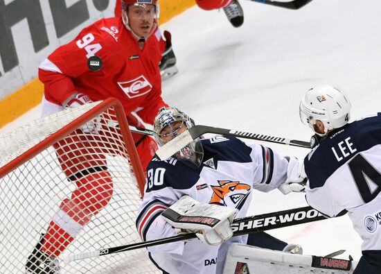 Ice hockey. Kontinental Hockey League. Spartak vs. Metallurg (Magnitogorsk)
