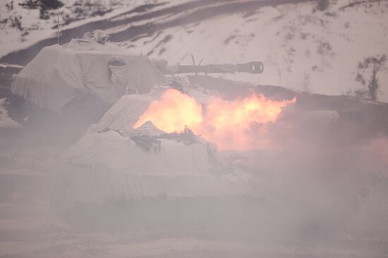 Day of Missile Forces and Artillery at Luga training ground, Leningrad Region