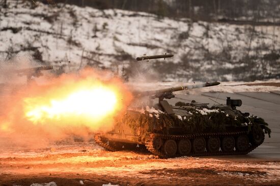 Day of Missile Forces and Artillery at Luga training ground, Leningrad Region