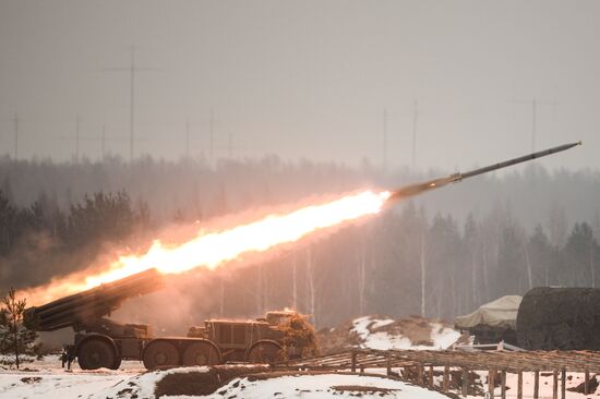 Day of Missile Forces and Artillery at Luga training ground, Leningrad Region