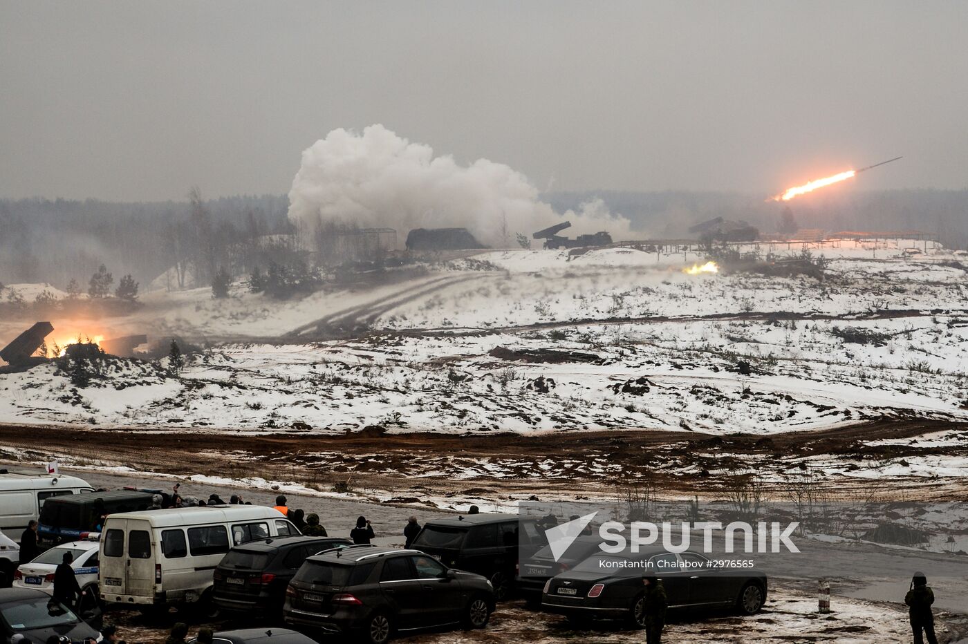 Day of Missile Forces and Artillery at Luga training ground, Leningrad Region