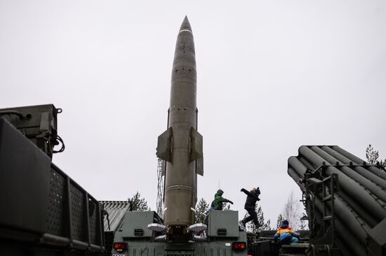 Day of Missile Forces and Artillery at Luga training ground, Leningrad Region