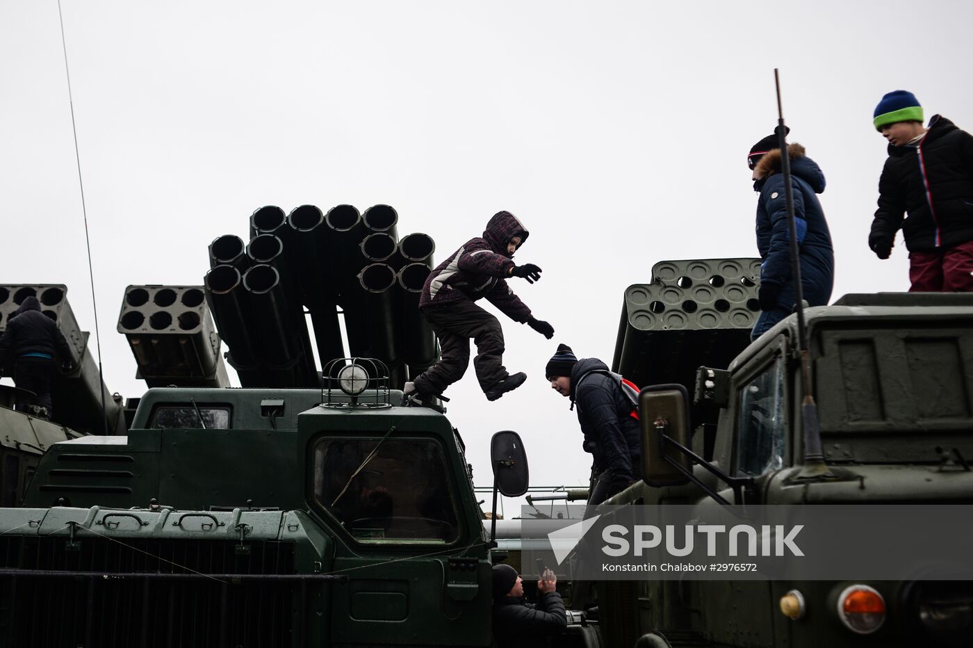 Day of Missile Forces and Artillery at Luga training ground, Leningrad Region
