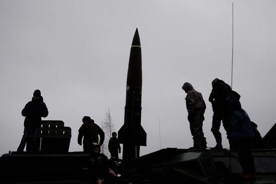 Day of Missile Forces and Artillery at Luga training ground, Leningrad Region