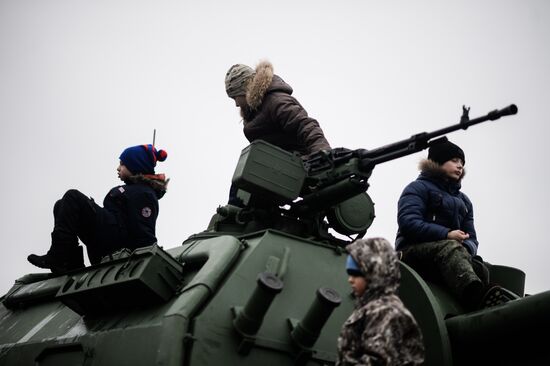 Day of Missile Forces and Artillery at Luga training ground, Leningrad Region