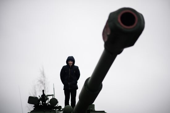 Day of Missile Forces and Artillery at Luga training ground, Leningrad Region