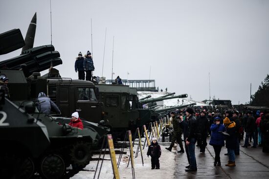Day of Missile Forces and Artillery at Luga training ground, Leningrad Region