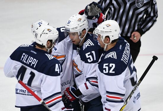 Ice hockey. Kontinental Hockey League. Spartak vs. Metallurg (Magnitogorsk)