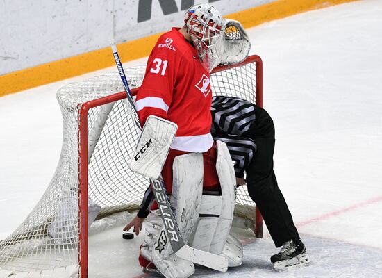 Ice hockey. Kontinental Hockey League. Spartak vs. Metallurg (Magnitogorsk)