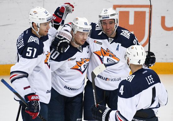 Ice hockey. Kontinental Hockey League. Spartak vs. Metallurg (Magnitogorsk)