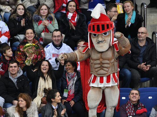 Ice hockey. Kontinental Hockey League. Spartak vs. Metallurg (Magnitogorsk)