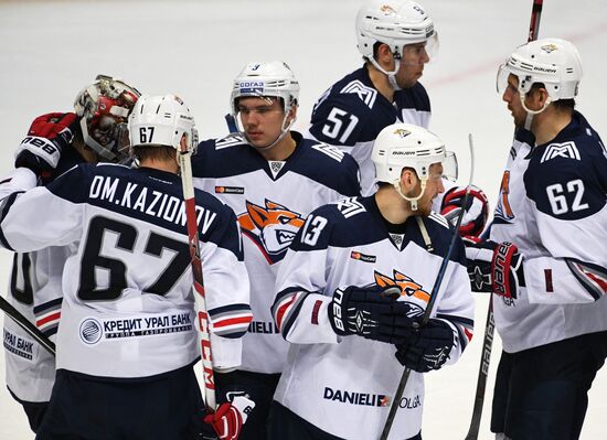 Ice hockey. Kontinental Hockey League. Spartak vs. Metallurg (Magnitogorsk)