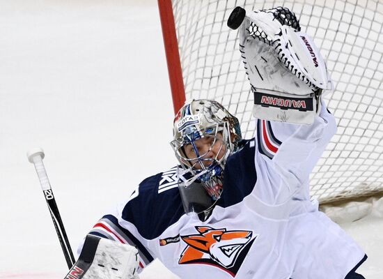 Ice hockey. Kontinental Hockey League. Spartak vs. Metallurg (Magnitogorsk)