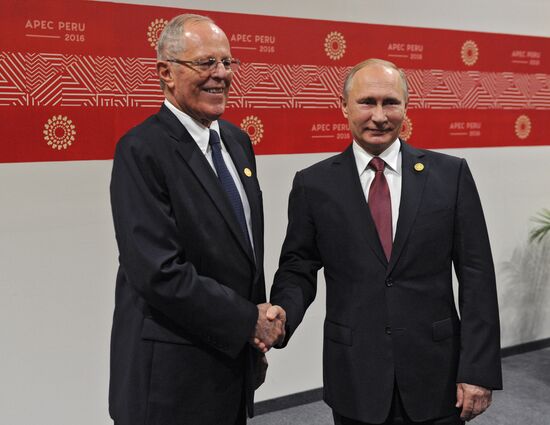Russian President Vladimir Putin takes part in APEC Summit in Peru